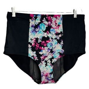 Torrid Floral High-Waisted Swim Bottoms size 1X